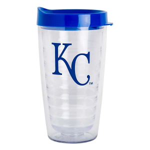 Logo Brands Kansas City Royals 16oz. Flipside Double Wall Clear Tumbler