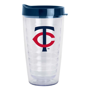 Logo Brands Minnesota Twins 16oz. Flipside Double Wall Clear Tumbler