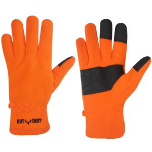Men's Hot Shot Buzzard Shooters Gloves XLarge Blaze