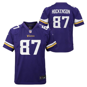Minnesota Vikings T.J. Hockenson #87 Nike Game Kids' Jersey Small Purple
