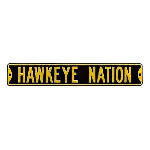 Authentic Street Signs Iowa Hawkeyes "Hawkeye Nation" Street Sign