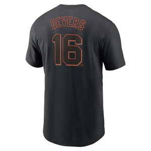 San Francisco Giants Rafael Devers #16 FUSE Name & Number T-Shirt Medium Black