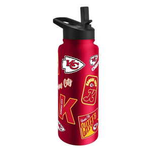 Logo Brands Kansas City Chiefs 34oz. Dreamweave Quencher Bottle