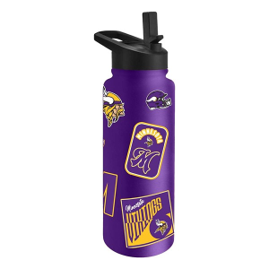 Logo Brands Minnesota Vikings 34oz. Dreamweave Quencher Bottle