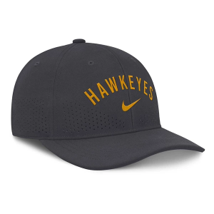 Iowa Hawkeyes Nike Rise Premium Flexfit Hat M/L Anthricite