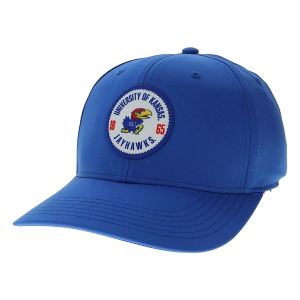 Kansas Jayhawks Legacy Bowler Flexfit Hat S/M Royal