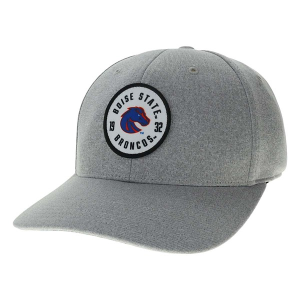 Boise State Broncos Legacy Bowler Flexfit Hat S/M Heather Grey
