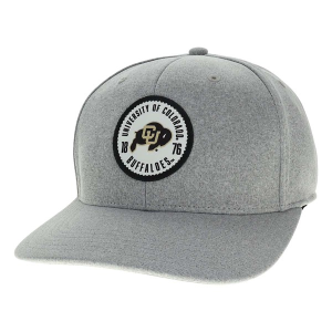 Colorado Buffaloes Legacy Bowler Flexfit Hat M/L Heather Grey