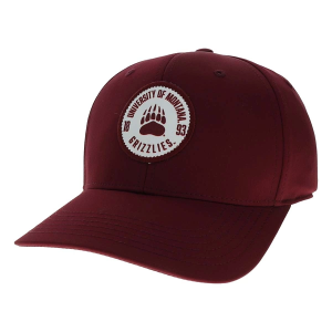 Montana Grizzlies Legacy Bowler Flexfit Hat M/L Maroon