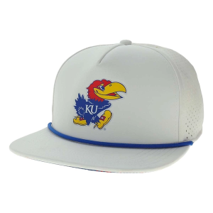 Kansas Jayhawks Legacy Country Club Logo Adjustable Hat One Size White