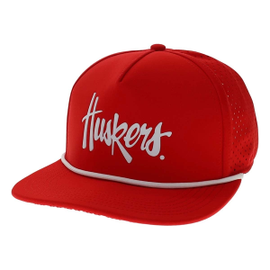 Nebraska Cornhuskers Legacy Country Club Wordmark Adjustable Hat One Size Red