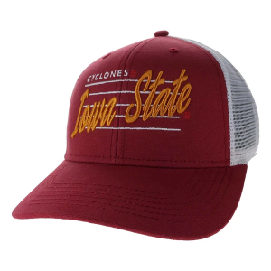 Iowa State Cyclones Legacy Scripty Adjustable Hat One Size Cardinal/White