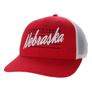 Nebraska Cornhuskers Legacy Scripty Adjustable Hat One Size Red/White