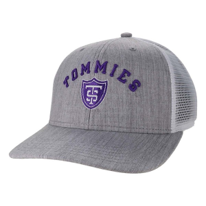 St. Thomas Tommies Legacy Bridge Adjustable Hat One Size Grey Heather White