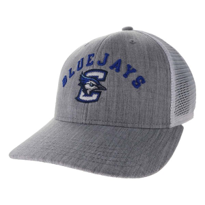 Creighton Bluejays Legacy Bridge Adjustable Hat One Size Grey Heather White