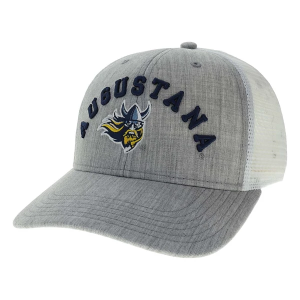 Augustana Vikings Legacy Bridge Adjustable Hat One Size Grey Heather White