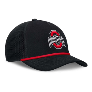 Ohio State Buckeyes Nike Rise Mesh Flexfit Hat M/L Black
