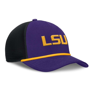 LSU Tigers Nike Rise Mesh Flexfit Hat M/L Purple