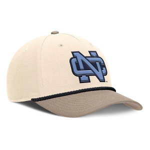 North Carolina Tar Heels Nike Rise Legacy Flexfit Hat M/L Natural
