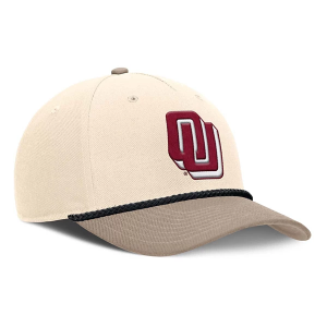 Oklahoma Sooners Nike Rise Legacy Flexfit Hat M/L Natural
