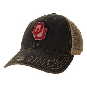 Oklahoma Sooners Legacy CP Patch Adjustable Hat One Size Black