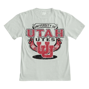 Utah Utes Blue 84 Clever Way T-Shirt Small Cement