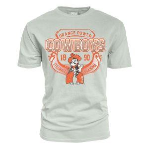 Oklahoma State Cowboys Blue 84 Clever Way T-Shirt Small Cement