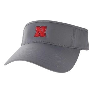 Nebraska Cornhuskers Legacy Cool Fit Visor One Size Grey Heather