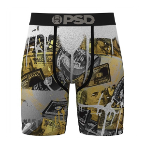 Men's PSD Cash Boxer Briefs Underwear Small Metal