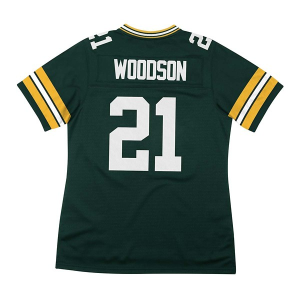 Green Bay Packers Charles Woodson #21 Mitchell and Ness Replica Jersey 2XLarge Green