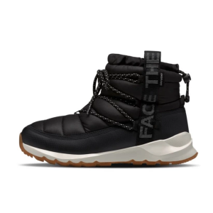 Women's The North Face ThermoBall Lace Up WP Winter Boots Outdoor 5 TNF Black/Gardenia White