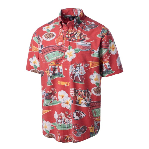 Kansas City Chiefs Reyn Spooner Scenic Button Up 2XLarge Red