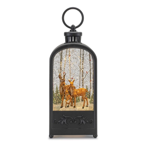 Melrose International LED Deer and Trees Snow Globe