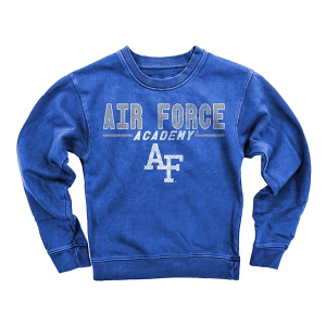 Air Force Falcons Wes and Willy Kids Girls' Crew Small Blue