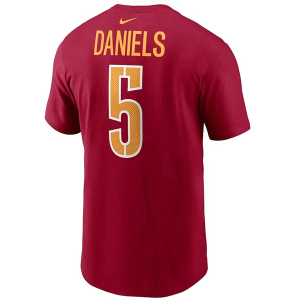 Washington Commanders Nike Jayden Daniels #5 Name & Number T-Shirt Small Red