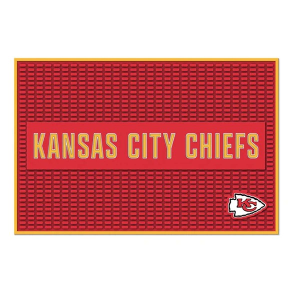 Rico Industries Kansas City Chiefs Molded PVC Bar Mat