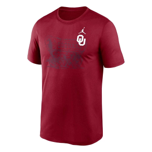 Oklahoma Sooners Nike Shadow Logo T-Shirt XLarge Crimson