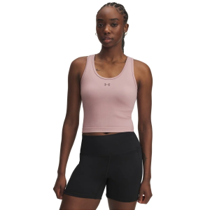 Women's Under Armour Vanish Seamless Crew Neck Tank Top XSmall Tourmaline Pink / Maroon Mist