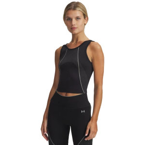 Women's Under Armour Vanish Seamless Crew Neck Tank Top XSmall Black / Anthracite