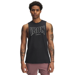 Men's Under Armour Project Rock Crew Neck Tank Top 2XLarge Black