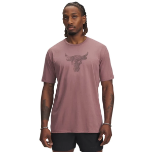 Men's Under Armour Project Rock Payoff Graphic T-Shirt 3XLarge Maroon Mist/Black