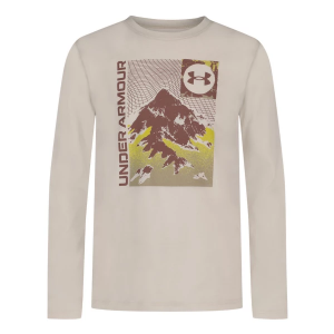 Boys' Under Armour Grid Scape Long Sleeve T-Shirt Medium Summit