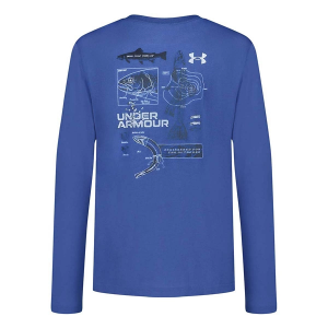Kids' Under Armour Modern Trout Long Sleeve T-Shirt Small Blue Atlantic