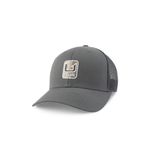 Men's Huk Stacked U Trucker Adjustable Hat One Size Volcanic Ash