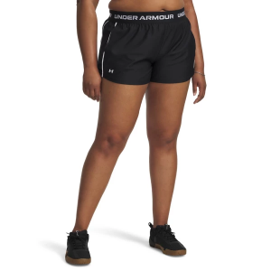 Women's Under Armour Play Up Shorts 1X Black / Rebel Pink