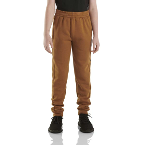 Kids' Carhartt Logo Fleece Joggers Small Brown Regular