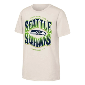 Kids' Seattle Seahawks Genuine Stuff Huddle T-Shirt XLarge Natural