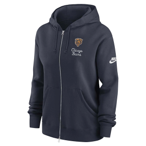 Women's Chicago Bears Nike Rewind Phoenix Full Zip Small Navy