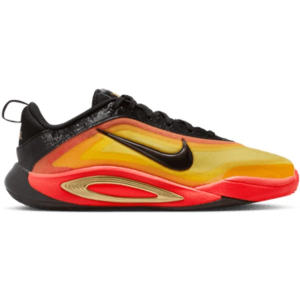 Kids' Nike A'One Basketball Shoes Big 5 Regular Gold Metallic Yellow