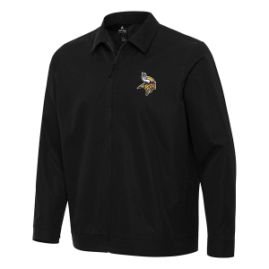 Minnesota Vikings Antigua Pivot Mid Athletic Jacket Small Black
